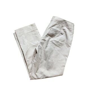 White House Black Market Perfect Form Slim Ankle Pants Size 8R Beige